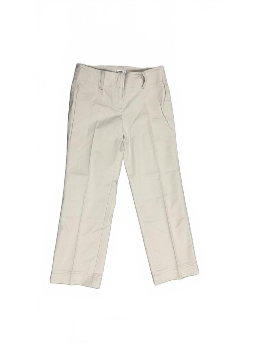 LOFT Ann Taylor White Cropped Pants Women Size 0 Stretch